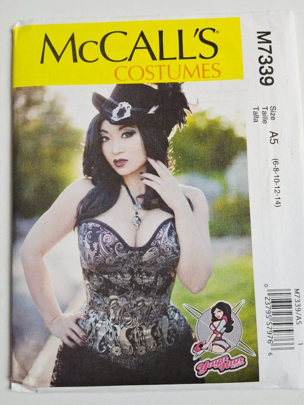 McCall's 7339 Sz 6-14 Cosplay Overbust Underbust Corset Foundation Pattern Uncut